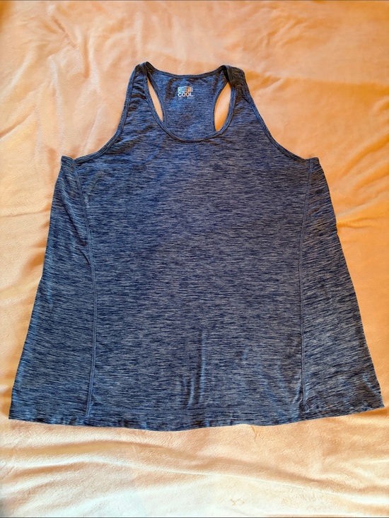 32 Degrees Tops - Women’s Space Dye Blue Racerback Tank Top